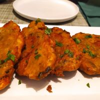 Tomato balls at Veganissimo in Santorini