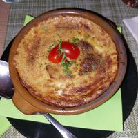 Moussaka at Veganissimo in Santorini