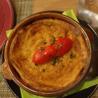 Moussaka €14.50 at Veganissimo in Santorini