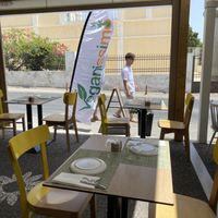   at Veganissimo in Santorini