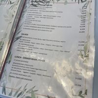 Vegan menu  at Veganissimo in Santorini