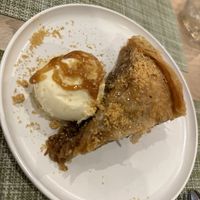 Baklava vegan with vegan ice cream   at Veganissimo in Santorini