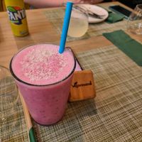 Tropical Spice Smoothie at Veganissimo in Santorini