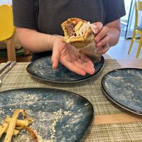 beyond meat souvlaki  at Veganissimo in Santorini