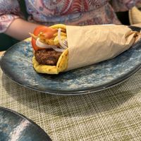 Beyond Meat Souvlaki  at Veganissimo in Santorini