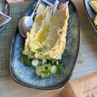 Hummus   at Veganissimo in Santorini