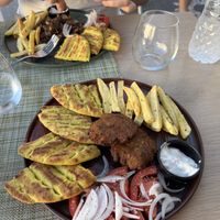   at Veganissimo in Santorini