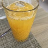 Orange juice  at Veganissimo in Santorini