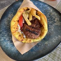   at Veganissimo in Santorini