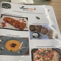   at Veganissimo in Santorini