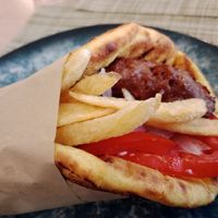 Vegan Souvlaki. at Veganissimo in Santorini