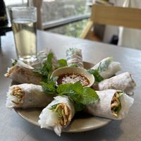 The best spring rolls I’ve had in Vietnam   at Thong Dong Vegan Kitchen & Cafe in Lao Cai