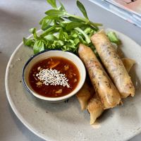 Spring rolls   at Thong Dong Vegan Kitchen & Cafe in Lao Cai