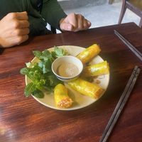 Fresh spring rolls  at Thong Dong Vegan Kitchen & Cafe in Lao Cai