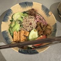Colourful rice  at Thong Dong Vegan Kitchen & Cafe in Lao Cai