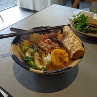 Noodle soup at Thong Dong Vegan Kitchen & Cafe in Lao Cai