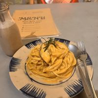 Pumpkin spaghetti  at Thong Dong Vegan Kitchen & Cafe in Lao Cai