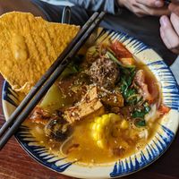 Thong dongs noodle soup at Thong Dong Vegan Kitchen & Cafe in Lao Cai