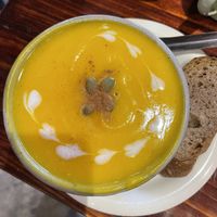 Pumpkin soup   at Thong Dong Vegan Kitchen & Cafe in Lao Cai