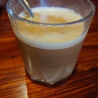 Coffee with oat milk at Thong Dong Vegan Kitchen & Cafe in Lao Cai