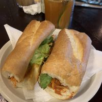 Banh mi… tasted like tomato tofu   at Thong Dong Vegan Kitchen & Cafe in Lao Cai