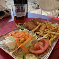 Vegan chicken empanada   at La Vida Bonita Beach Club in Santa Pola