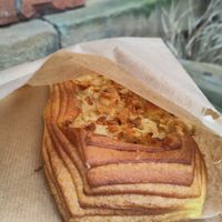 Cheesy long pastry that I've forgotten the name of - but it was incredible at Lovely Rita's Bakehouse in Sheffield