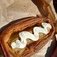 April 2026 - Potato gratin Danish with dill whipped cream cheese at Lovely Rita's Bakehouse in Sheffield