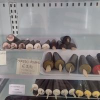 Vegan chocolate covered ice cream lollies at Cremeria Cavour in Bologna