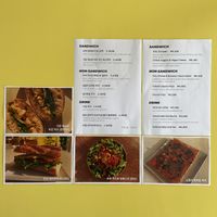 Menu in Korean and English  at CHEESYLAZY in Jeju