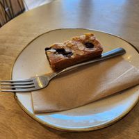 Blueberry bakewell at Fi:k in Harrogate