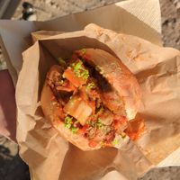 Power roll (Seitan and Kimchi) at Happen Poel in Poel