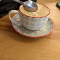 Oatmilk americano at The Book Nook in Stirling