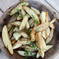 House made fries   at La Guarida in Tulum
