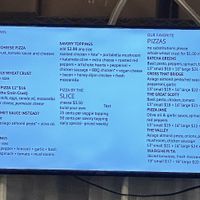 Menu  at Hillside Pizza in Bernardston