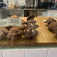 Vegan choc zucchini muffin (missing vegan Lemon and blueberry muffin- all gone!)  at AMOKA Coffee and Bites in Vancouver