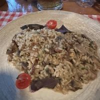 mushroom risotto ( without the cream) delicious   at Konoba Feral in Herceg Novi