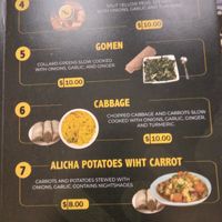 menu at Ethio Beans Ethiopian Restaurant and Cafe in Carol Stream