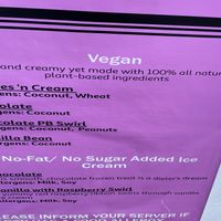 Listing menu on 7/29/22  at The Big Dipper Ice Cream Stand in Reading