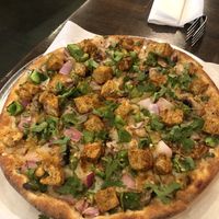 Vegan chicken tikka masala pizza! Delicious    at Pizza Twist in Franklin