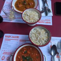 They have many dishes with beans and veggies, and the portions are big. In general the food is really good and the options are labeled   at Baby Jalebi in Barcelona