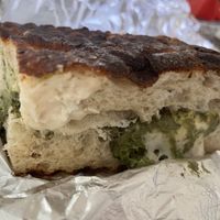 Pesto sandwich   at Vickie's Veggie Table in Biddeford