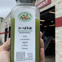 This green juice is like liquid power! #Veganuary at Vickie's Veggie Table in Biddeford