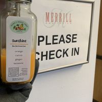 I take my juices wherever I go! #Veganuary at Vickie's Veggie Table in Biddeford