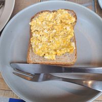Egg toast at COYOTE in Kyoto