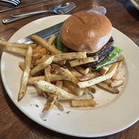 Vegan burger  at Lochland's Irish Pub in Dallas