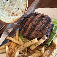 Vegan burger  at Lochland's Irish Pub in Dallas