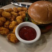 "Vegan burger" came with dairy cheese ☹️  at Lochland's Irish Pub in Dallas