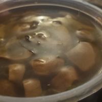 Chicken and mushroom soup at Wawin Vegan Chinese in Sheffield