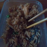 Fish rice at Wawin Vegan Chinese in Sheffield